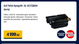 Datart Gril Tefal Optigrill+ XL GC722834 černý nabídka