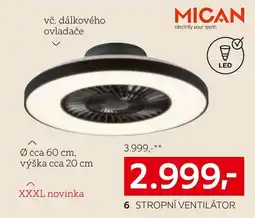 XXXLutz Stropní ventilátor nabídka