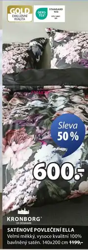 JYSK Saténové povlečení Ella nabídka