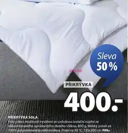 JYSK Přikrývka Sola nabídka