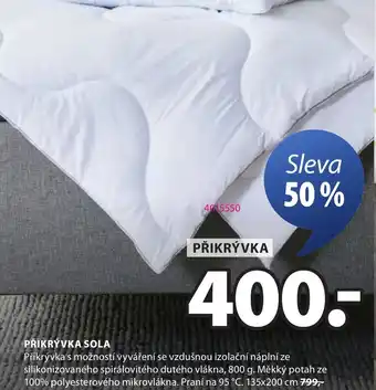 JYSK Přikrývka Sola nabídka