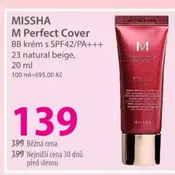 Hebe MISSHA M Perfect Cover BB krém s SPF42/PA+++ 23 natural beige nabídka