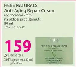 Hebe HEBE NATURALS Anti-Aging Repair Cream regenerační krém na obličej proti stárnutí nabídka