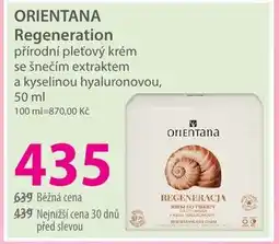 Hebe ORIENTANA Regeneration přírodní pleťový krém nabídka