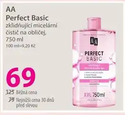 Hebe AA Perfect Basic zklidňující micelární čistič na obličej nabídka