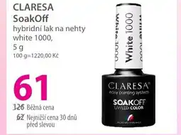 Hebe CLARESA Soak Off hybridní lak na nehty white 1000 nabídka