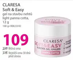 Hebe CLARESA Soft & Easy gel na stavbu nehtů light panna cotta nabídka