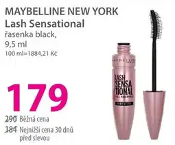 Hebe MAYBELLINE NEW YORK Lash Sensational řasenka black nabídka