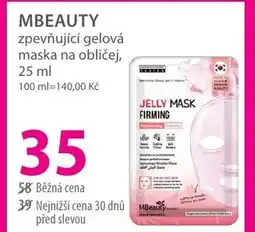 Hebe MBEAUTY zpevňující gelová maska na obličej nabídka