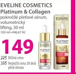 Hebe EVELINE COSMETICS Platinum & Collagen pokročilé pleťové sérum nabídka