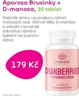 Pilulka lékárna Aporosa Brusinky + D-manosa nabídka