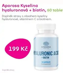 Pilulka lékárna Aporosa Kyselina hyaluronová + biotin nabídka