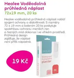 Pilulka lékárna Healee Voděodolná průhledná náplast nabídka