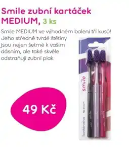 Pilulka lékárna Smile zubní kartáček MEDIUM nabídka