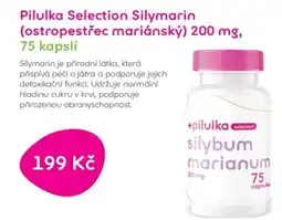 Pilulka lékárna Pilulka Selection Silymarin (ostropestřec mariánský) 200 mg nabídka