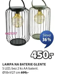 JYSK Lampa na baterie glente nabídka