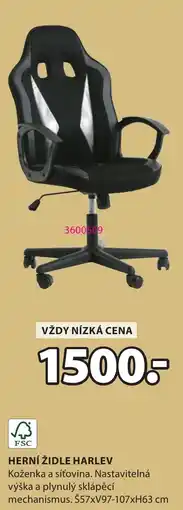 JYSK Herní židle harlev nabídka