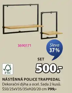 JYSK Nástěnná police trappedal nabídka