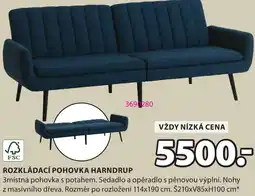 JYSK Rozkládací pohovka harndrup nabídka