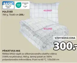 JYSK Přikrývka mie nabídka