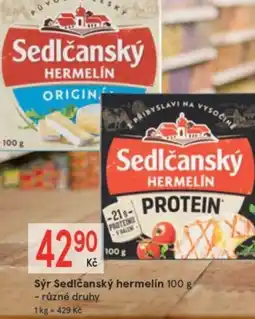Žabka Sýr Sedlčanský hermelín nabídka