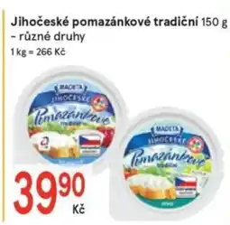 Žabka MADETA Jihočeské pomazánkové tradiční nabídka