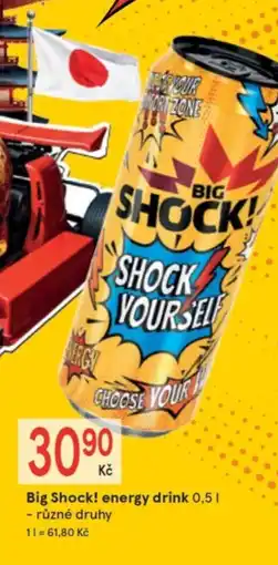 Žabka Big Shock! energy drink nabídka