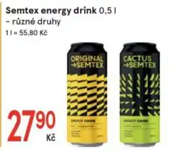Žabka Semtex energy drink nabídka