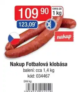 Qanto Nakup Fotbalová klobása nabídka