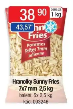 Qanto Hranolky Sunny Fries 7x7 mm nabídka