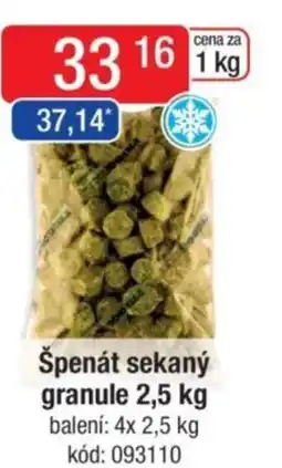 Qanto Špenát sekaný granule nabídka
