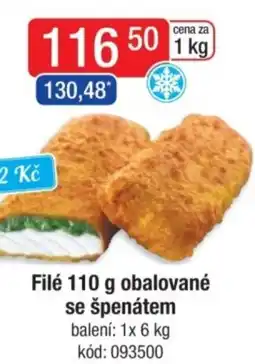 Qanto Filé obalované se špenátem nabídka