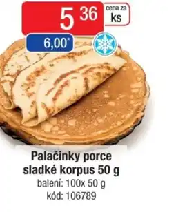 Qanto Palačinky porce sladké korpus nabídka