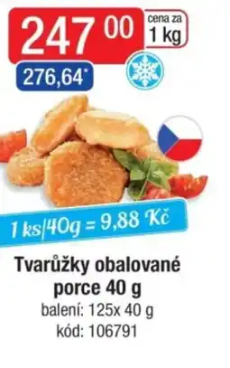 Qanto Tvarůžky obalované porce nabídka