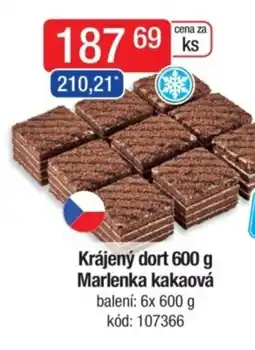Qanto Krájený dort Marlenka kakaová nabídka