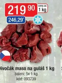 Qanto Divočák maso na guláš nabídka
