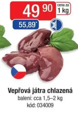 Qanto Vepřová játra chlazená nabídka