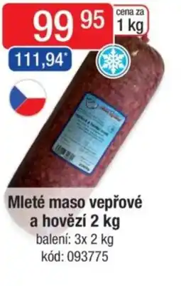 Qanto Mleté maso vepřové a hovězí nabídka