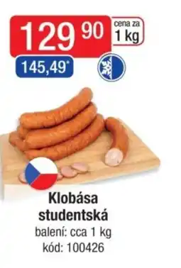 Qanto Klobása studentská nabídka