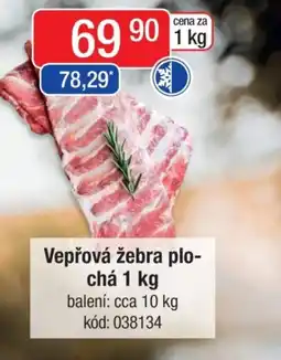 Qanto Vepřová žebra plo- chá nabídka