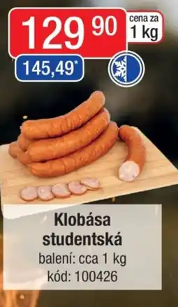 Qanto Klobása studentská nabídka