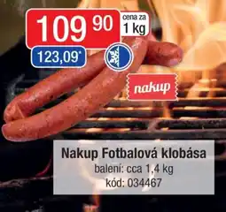 Qanto Nakup Fotbalová klobása nabídka