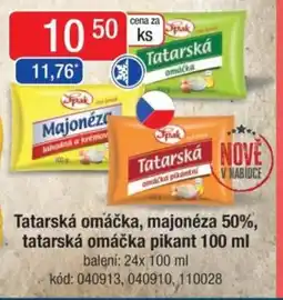 Qanto SPAK Tatarská omáčka, majonéza 50%, tatarská omáčka pikant nabídka