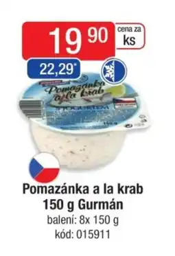 Qanto Pomazánka a la krab Gurmán nabídka