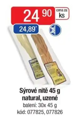 Qanto Sýrové nitě natural, uzené nabídka