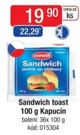 Qanto KAPUCIN Sandwich toast nabídka