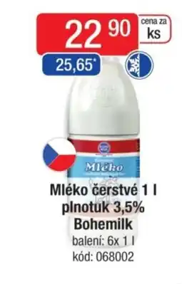 Qanto Mléko čerstvé plnotuk 3,5% Bohemilk nabídka