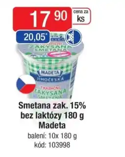 Qanto MADETA Smetana zak. 15% bez laktózy nabídka