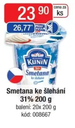 Qanto KUNIN Smetana ke šlehání 31% nabídka