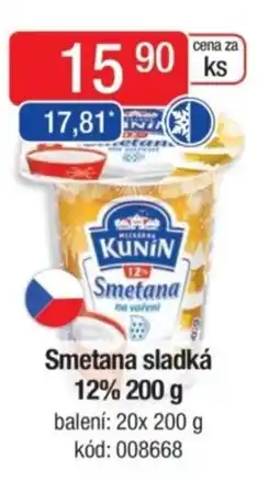 Qanto KUNIN Smetana sladká 12% nabídka